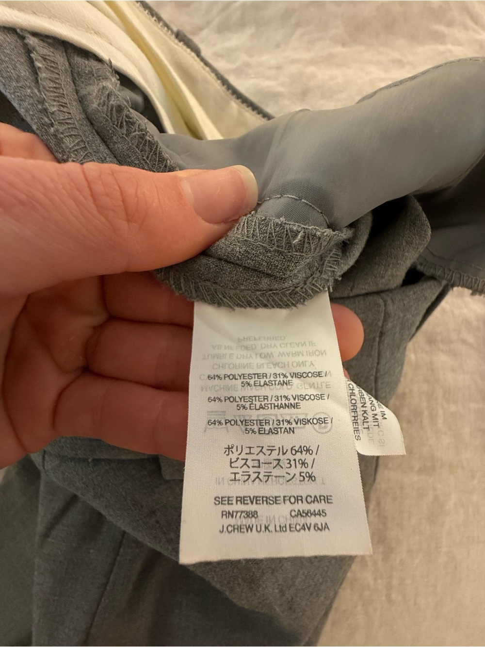 Lot of 3 J. Crew Cameron Slim Ankle Pants Black, Navy, Heather Gray 00 - Picture 3 of 6